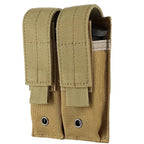 Porte chargeur DUO MOLLE pour chargeur pistolet 9mm rétention VELCRO 