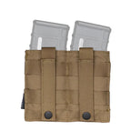 Porte chargeur MOLLE 5.56 double rétention par serrage tissu 