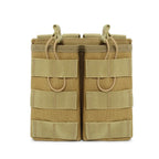 Porte chargeur MOLLE à rétention élastique format DUO 5.56mm Zone Tactique