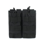 Porte chargeur MOLLE à rétention élastique format DUO 5.56mm Zone Tactique