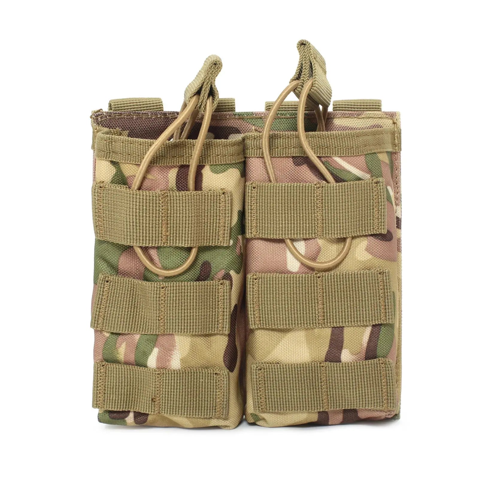 Porte chargeur MOLLE à rétention élastique format DUO 5.56mm Zone Tactique