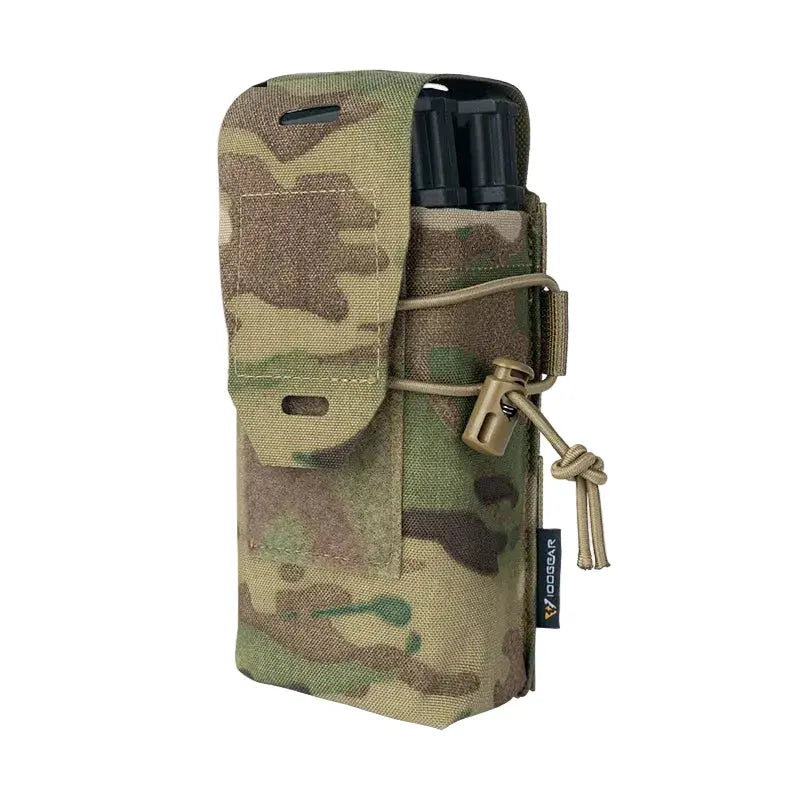 Porte chargeur double et radio MOLLE réglable fermeture VELCRO Zone Tactique