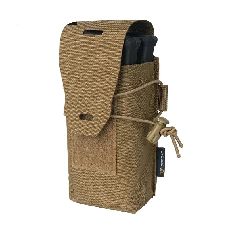 Porte chargeur double et radio MOLLE réglable fermeture VELCRO Zone Tactique