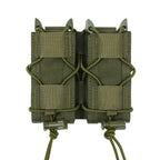 Porte chargeur double semi rigide pour pistolet 9mm usage rapide 