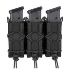 Porte chargeur triple semi rigide pour pistolet 9mm usage rapide Zone Tactique