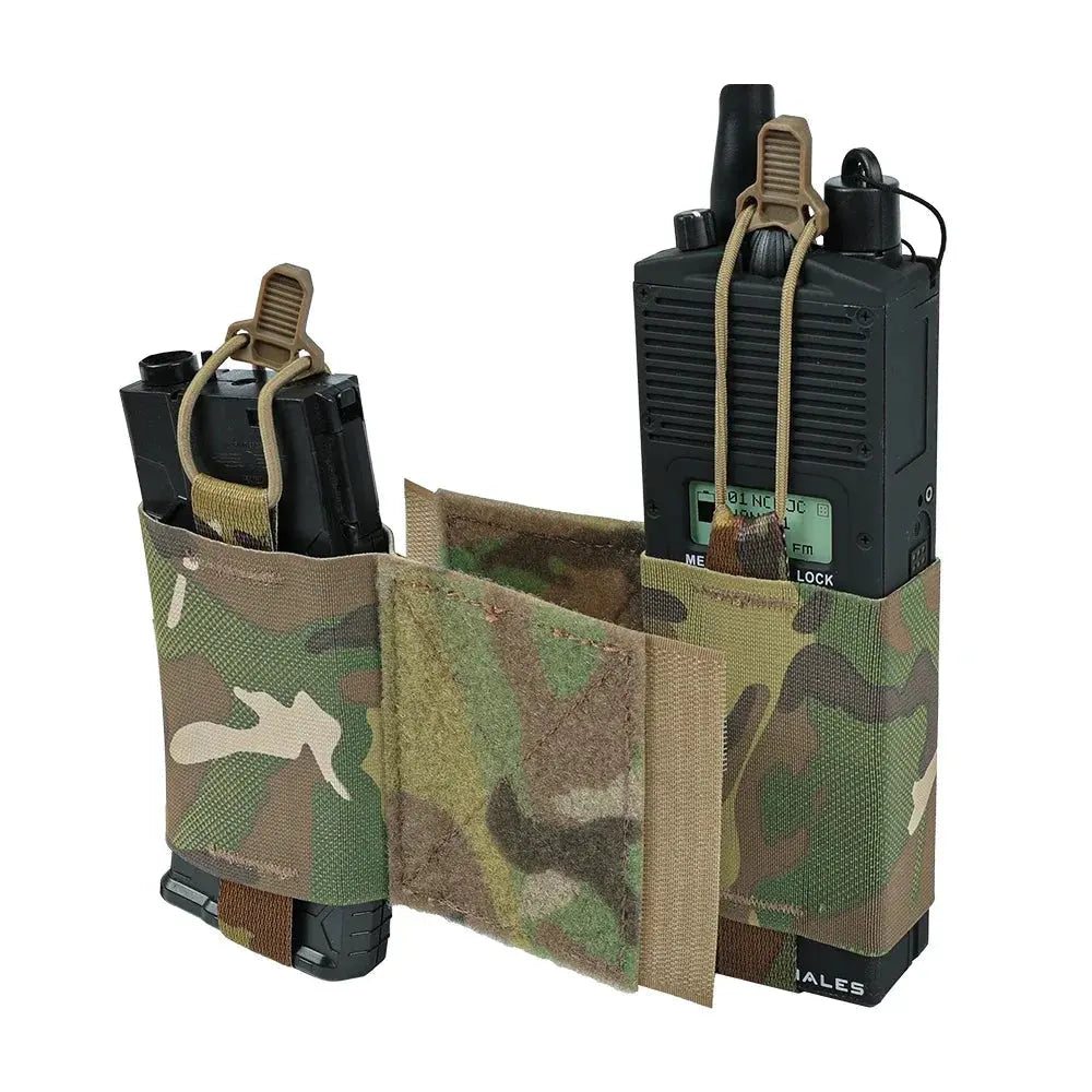 Porte équipement et chargeur MOLLE pour gilet à VELCRO Zone Tactique