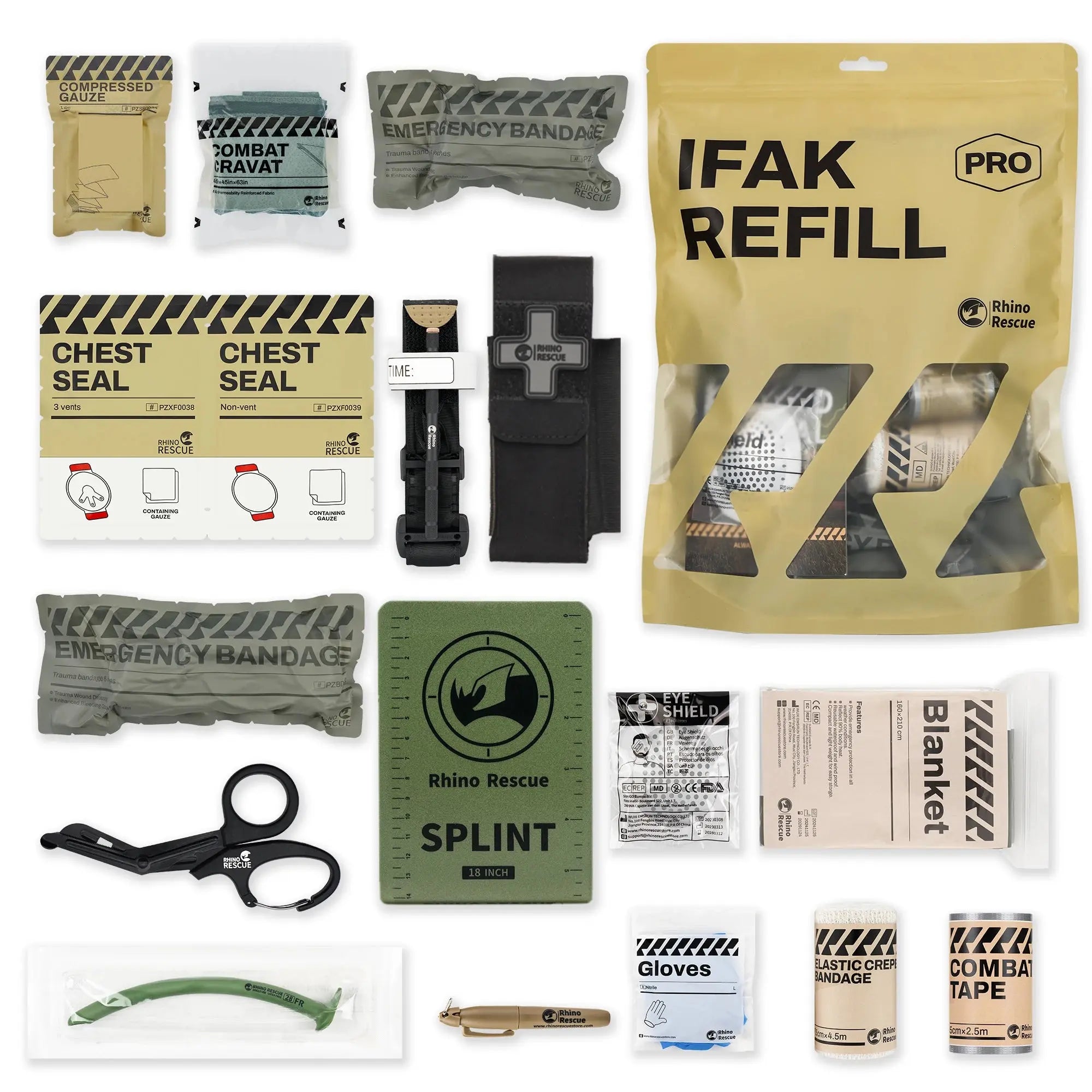 Recharge premiers secours IFAK Kit Trauma Zone Tactique