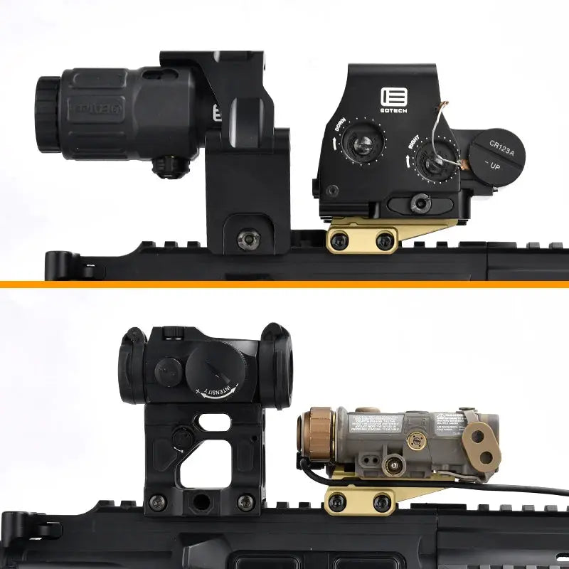 Rehausseur picatinny tactique compact pour optique sur rail 