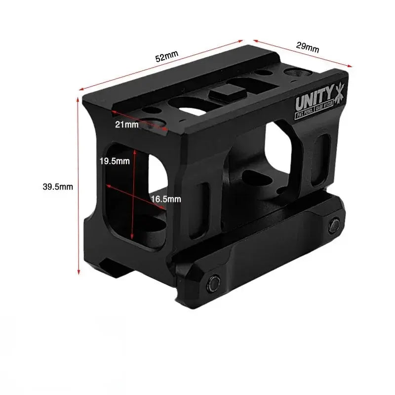 Rehausseur tactique UNITY pour optique sur rail picatinny 
