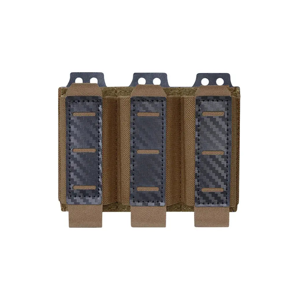 Porte chargeur type 9mm rétention par serrage format triple Zone Tactique