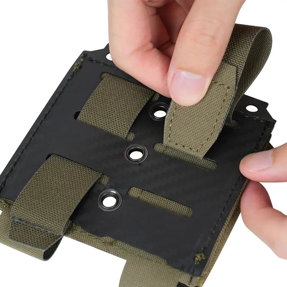 Porte chargeur type 9mm rétention par serrage format triple Zone Tactique