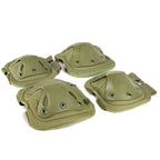 Outdoor Tactical Protective Gear 4pcs Knee Pads Elbow Pads For Cycling Mountaineering Hiking Outdoor Sports Protection Zone Tactique