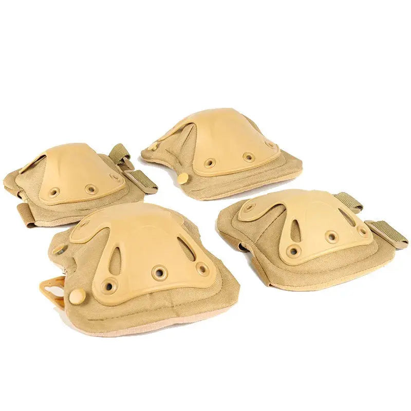 Outdoor Tactical Protective Gear 4pcs Knee Pads Elbow Pads For Cycling Mountaineering Hiking Outdoor Sports Protection Zone Tactique