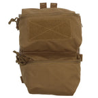 Sac arrière tactique pour gilet porte-plaques compatible zip éclair Zone Tactique