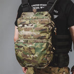 Sac backpanel MOLLE multi poches avec compartiment hydratation 3L 