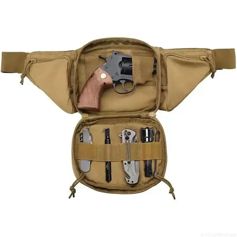 Sac banane tactique usage EDC ceinture équipement MOLLE Zone Tactique