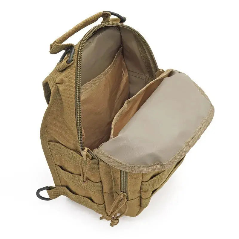 Sac bandoulière tactique EDC compact avec renfort dorsal 