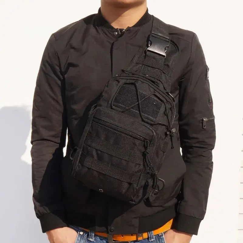 Sac bandoulière tactique EDC compact avec renfort dorsal 