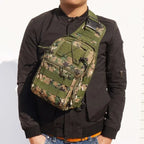Sac bandoulière tactique EDC compact avec renfort dorsal 