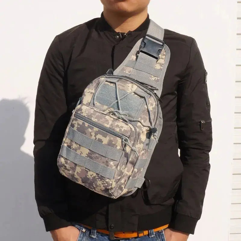 Sac bandoulière tactique EDC compact avec renfort dorsal 