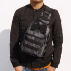 Sac bandoulière tactique EDC compact avec renfort dorsal 