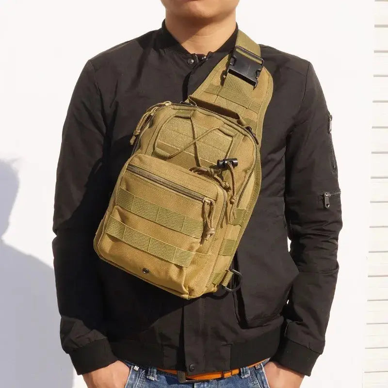 Sac bandoulière tactique EDC compact avec renfort dorsal 