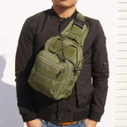 Sac bandoulière tactique EDC compact avec renfort dorsal 