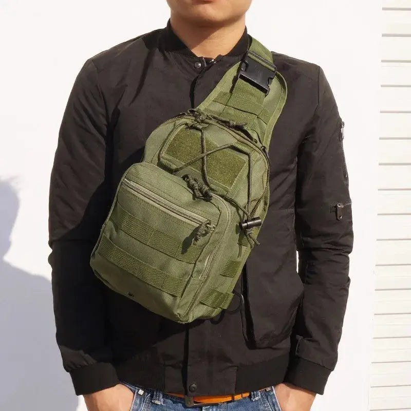 Sac bandoulière tactique EDC compact avec renfort dorsal 