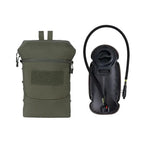 Sac d'hydratation tactique backpanel MOLLE avec vessie à eau 2L 