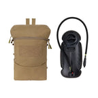 Sac d'hydratation tactique backpanel MOLLE avec vessie à eau 2L 