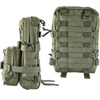 Sac d’hydratation tactique compact 2 en 1 fixation gilet porte-plaques 