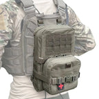 Sac d’hydratation tactique compact 2 en 1 fixation gilet porte-plaques 