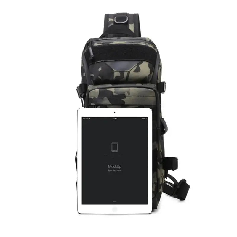 Sac de poitrine EDC outdoor avec panneau MOLLE et VELCRO 