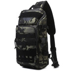 Sac de poitrine EDC outdoor avec panneau MOLLE et VELCRO 