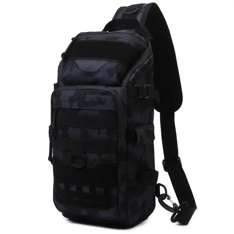 Sac de poitrine EDC outdoor avec panneau MOLLE et VELCRO 