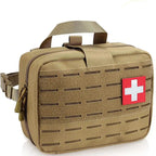Sac de premiers secours tactique MOLLE multi-compartiments type IFAK 