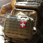 Sac de premiers secours tactique MOLLE multi-compartiments type IFAK 