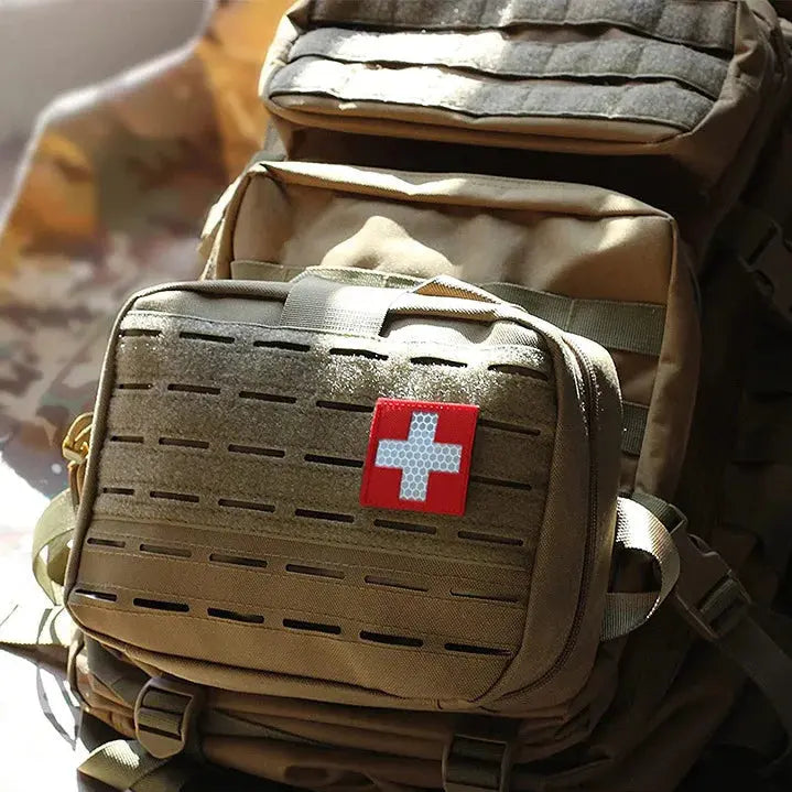 Sac de premiers secours tactique MOLLE multi-compartiments type IFAK 