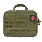 Sac de premiers secours tactique MOLLE multi-compartiments type IFAK 