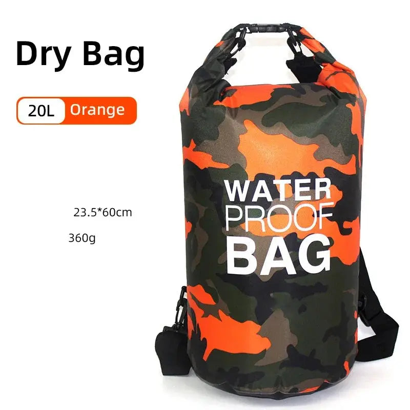 Sac étanche dry bag waterproof multiformat randonnée et kayak Zone Tactique