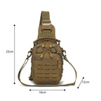 Sac poitrine EDC tactique compact panneau MOLLE laser cut 
