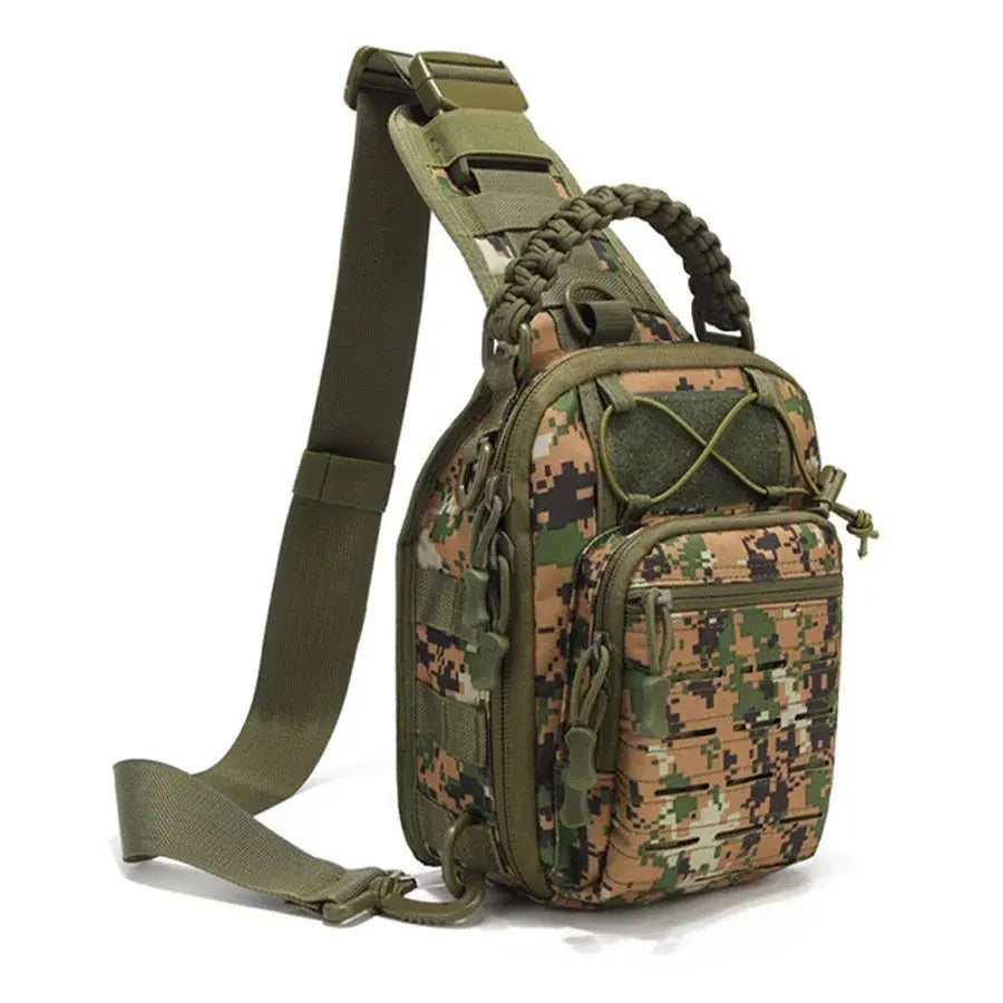 Sac poitrine EDC tactique compact panneau MOLLE laser cut 