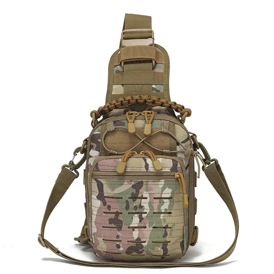 Sac poitrine EDC tactique compact panneau MOLLE laser cut 