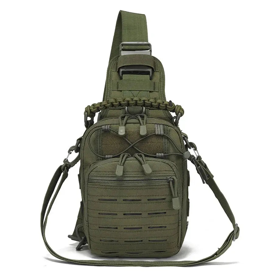 Sac poitrine EDC tactique compact panneau MOLLE laser cut 