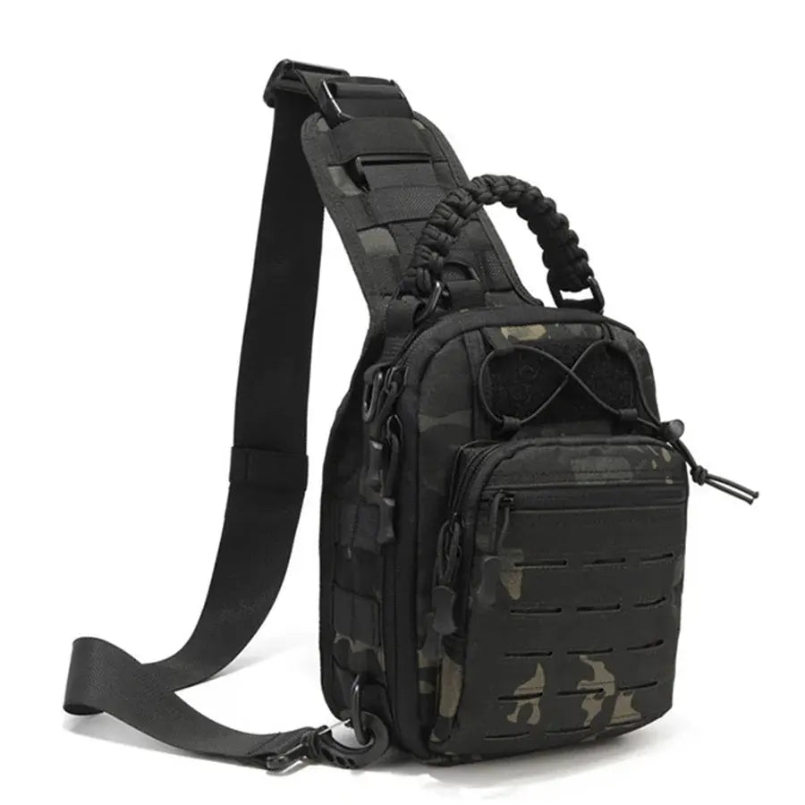 Sac poitrine EDC tactique compact panneau MOLLE laser cut 