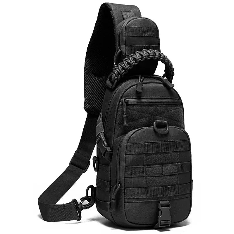 Sac poitrine tactique EDC panneau MOLLE pour port croisé 