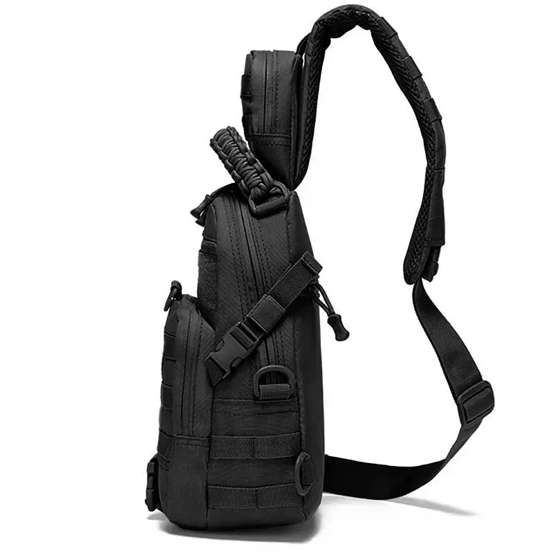 Sac poitrine tactique EDC panneau MOLLE pour port croisé 