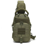 Sac poitrine tactique EDC panneau MOLLE pour port croisé 