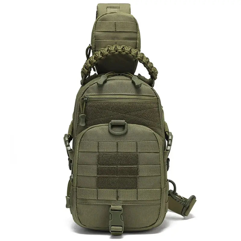 Sac poitrine tactique EDC panneau MOLLE pour port croisé 