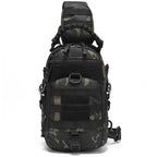 Sac poitrine tactique EDC panneau MOLLE pour port croisé 